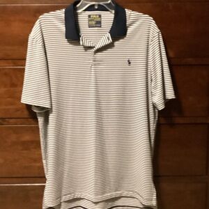 Polo by Ralph Lauren Men's Polo Shirt - Black and White Stripes